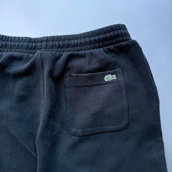 Vintage Black Lacoste sweatpants with embroidered logo - Picture 6 of 8